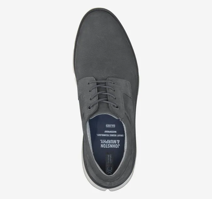 JohnstonandMurphy LaceUps Xc4 Tanner Plain Toe Dark Gray Nubuck 8211 Men JohnstonandMurphy LaceUps Xc4 Tanner Plain Toe Dark Gray Nubuck 8211 Men
