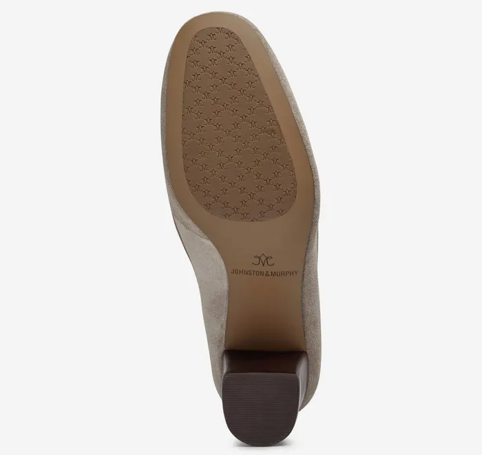 JohnstonandMurphy Mules and Loafers Eleanor Chain Loafer Taupe Suede 8211 Women JohnstonandMurphy Mules and Loafers Eleanor Chain Loafer Taupe Suede 8211 Women