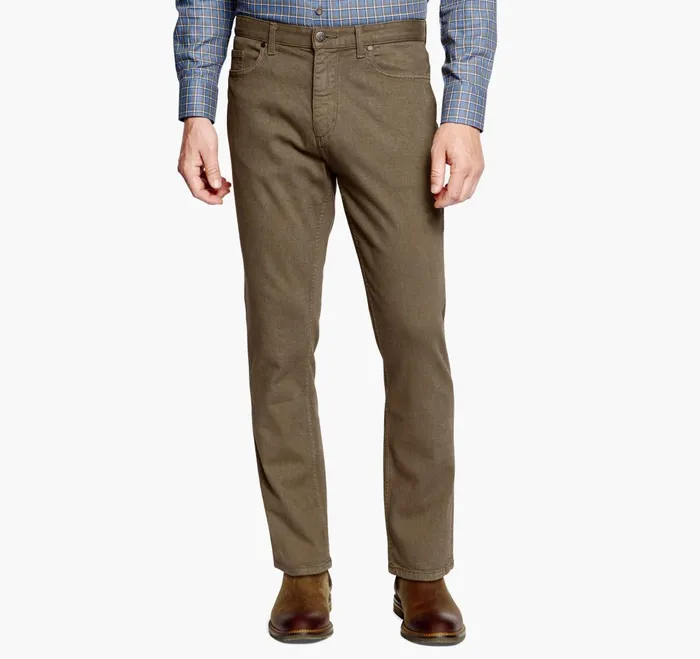 JohnstonandMurphy Pants and Jeans Denim Jeans Light Brown Wash 8211 Men