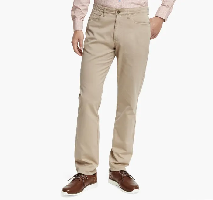 JohnstonandMurphy Pants and Jeans FivePocket Pants Khaki 8211 Men