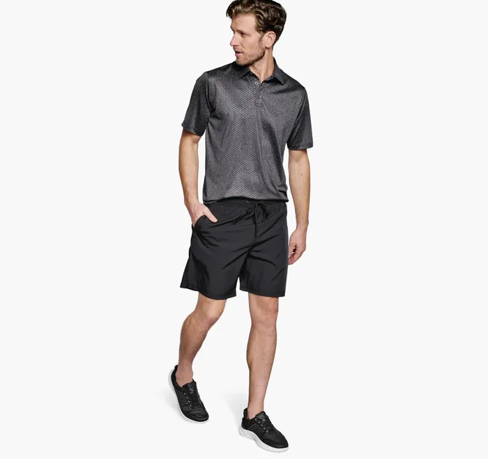 JohnstonandMurphy Polos and Tees Xc4 Performance Polo Black Linked Oval 8211 Men JohnstonandMurphy Polos and Tees Xc4 Performance Polo Black Linked Oval 8211 Men