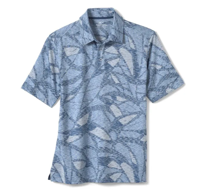 JohnstonandMurphy Polos and Tees Xc4 Performance Polo Blue Large Geo 8211 Men JohnstonandMurphy Polos and Tees Xc4 Performance Polo Blue Large Geo 8211 Men