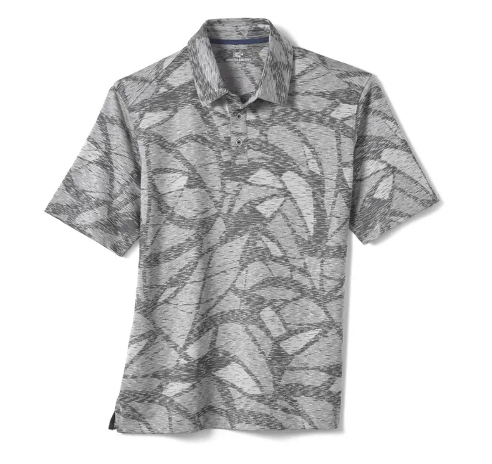 JohnstonandMurphy Polos and Tees Xc4 Performance Polo Charcoal Large Geo 8211 Men JohnstonandMurphy Polos and Tees Xc4 Performance Polo Charcoal Large Geo 8211 Men