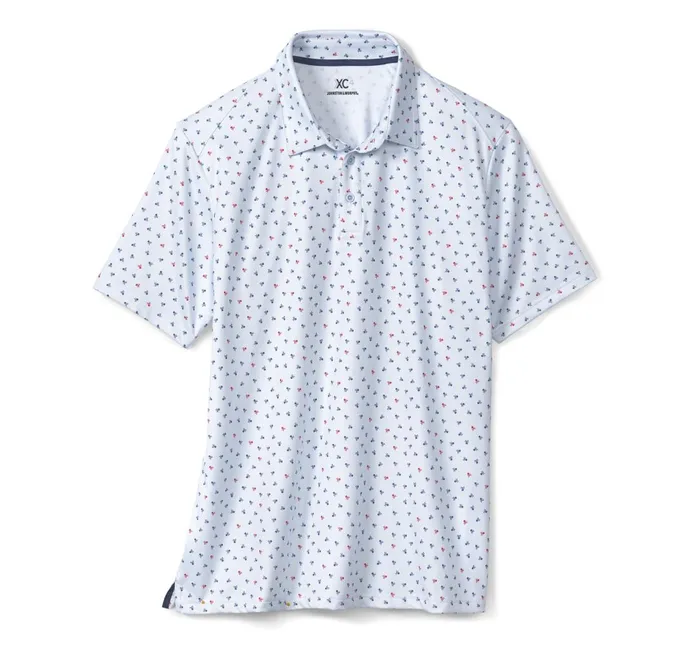 JohnstonandMurphy Polos and Tees Xc4 Performance Polo Light Blue Skull 8211 Men JohnstonandMurphy Polos and Tees Xc4 Performance Polo Light Blue Skull 8211 Men