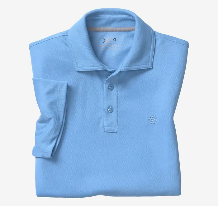 JohnstonandMurphy Polos and Tees Xc4 Performance Solid Polo Cool Degree Light Blue 8211 Men JohnstonandMurphy Polos and Tees Xc4 Performance Solid Polo Cool Degree Light Blue 8211 Men