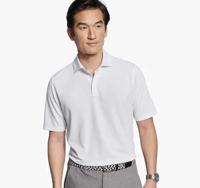 JohnstonandMurphy Polos and Tees Xc4 Performance Solid Polo Cool Degree White 8211 Men JohnstonandMurphy Polos and Tees Xc4 Performance Solid Polo Cool Degree White 8211 Men