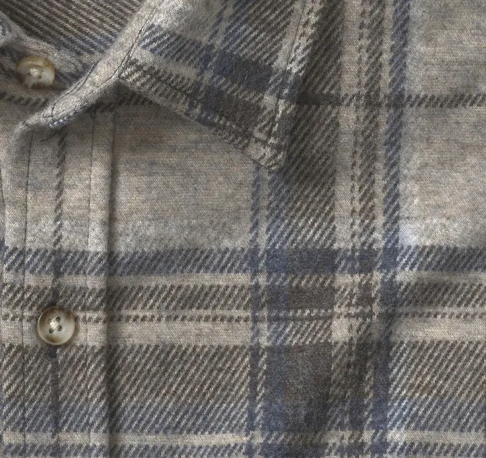 JohnstonandMurphy Shirts Brushed ButtonFront Knit Oatmeal Large Plaid 8211 Men JohnstonandMurphy Shirts Brushed ButtonFront Knit Oatmeal Large Plaid 8211 Men