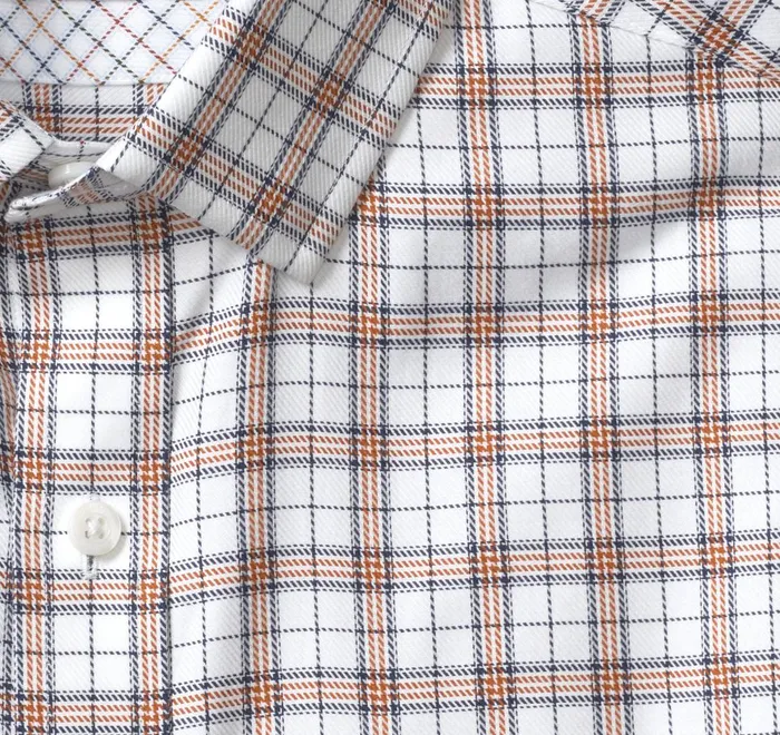 JohnstonandMurphy Shirts Premium Cotton Shirts Rustnavy Double Windowpane 8211 Men JohnstonandMurphy Shirts Premium Cotton Shirts Rustnavy Double Windowpane 8211 Men