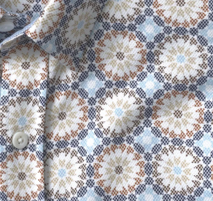 JohnstonandMurphy Shirts Xc Flex Stretch LongSleeve Shirt Blue Multi Birdseye Mosaic 8211 Men JohnstonandMurphy Shirts Xc Flex Stretch LongSleeve Shirt Blue Multi Birdseye Mosaic 8211 Men