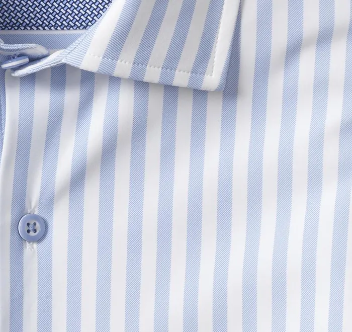 JohnstonandMurphy Shirts Xc4 LongSleeve Print Knit Shirt Bluewhite Stripe 8211 Men JohnstonandMurphy Shirts Xc4 LongSleeve Print Knit Shirt Bluewhite Stripe 8211 Men