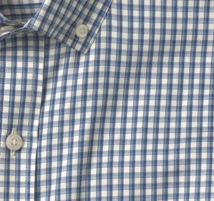 JohnstonandMurphy Shirts Xc4 Sport LongSleeve Shirt Blue Outlined Grid 8211 Men JohnstonandMurphy Shirts Xc4 Sport LongSleeve Shirt Blue Outlined Grid 8211 Men
