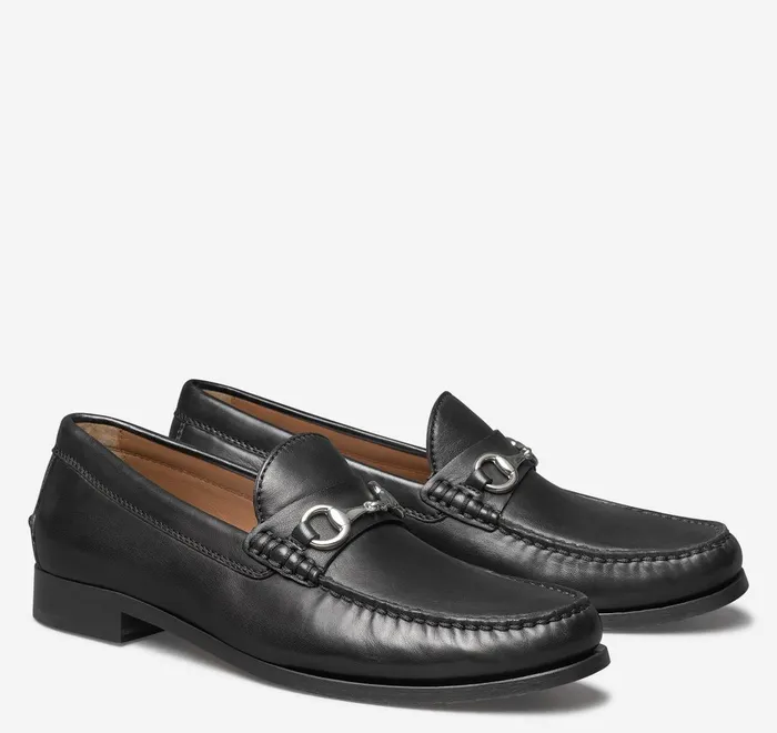 JohnstonandMurphy SlipOns and Loafers Baldwin Bit Loafer Black Sheepskin 8211 Men JohnstonandMurphy SlipOns and Loafers Baldwin Bit Loafer Black Sheepskin 8211 Men