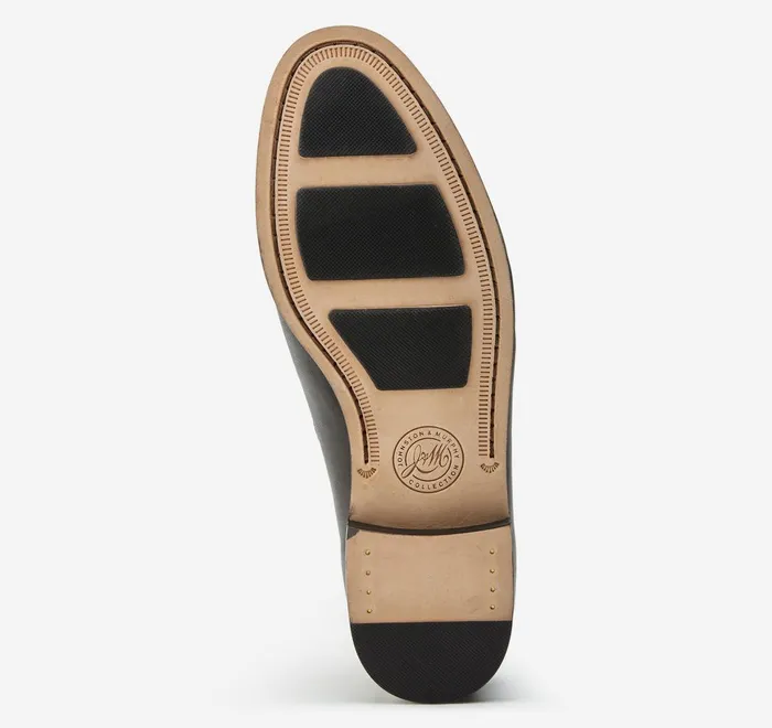 JohnstonandMurphy SlipOns and Loafers Baldwin Bit Loafer Black Sheepskin 8211 Men JohnstonandMurphy SlipOns and Loafers Baldwin Bit Loafer Black Sheepskin 8211 Men