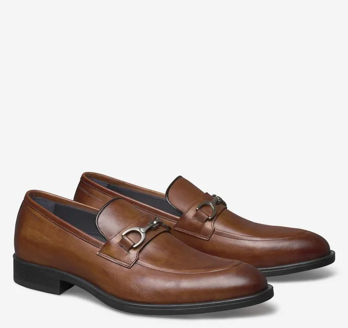 JohnstonandMurphy SlipOns and Loafers Flynch Bit Loafer Tan Italian Calfskin 8211 Men JohnstonandMurphy SlipOns and Loafers Flynch Bit Loafer Tan Italian Calfskin 8211 Men