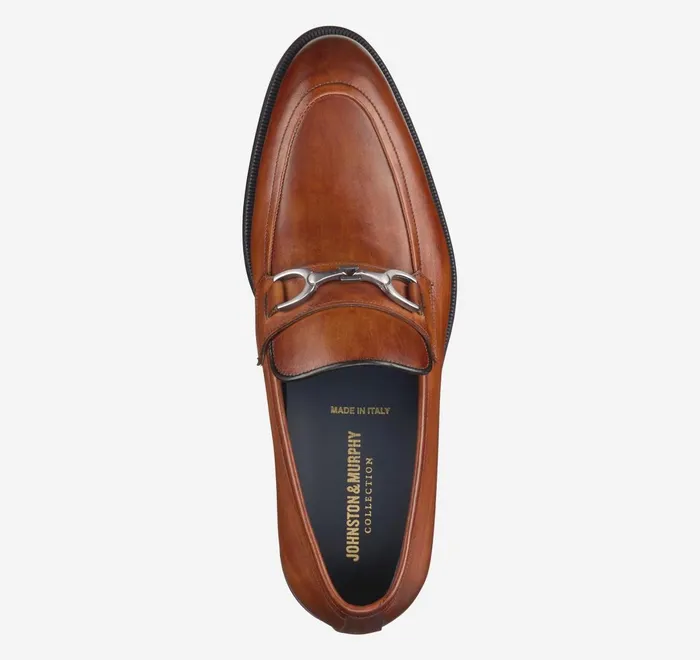 JohnstonandMurphy SlipOns and Loafers Flynch Bit Loafer Tan Italian Calfskin 8211 Men JohnstonandMurphy SlipOns and Loafers Flynch Bit Loafer Tan Italian Calfskin 8211 Men