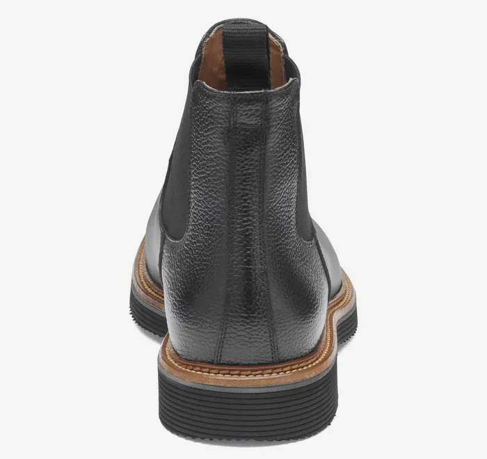 JohnstonandMurphy SlipOns and Loafers Jenson Chelsea Boot Black Tumbled Calfskin 8211 Men JohnstonandMurphy SlipOns and Loafers Jenson Chelsea Boot Black Tumbled Calfskin 8211 Men