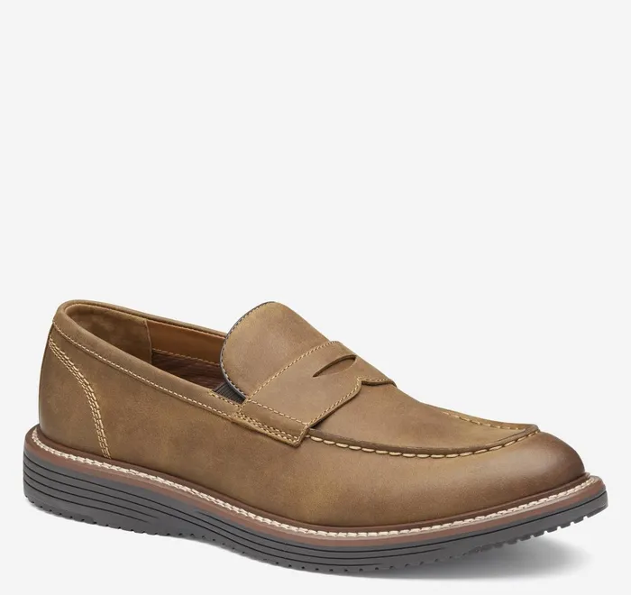 JohnstonandMurphy SlipOns and Loafers Upton Penny Loafer Brown Oiled Full Grain 8211 Men JohnstonandMurphy SlipOns and Loafers Upton Penny Loafer Brown Oiled Full Grain 8211 Men