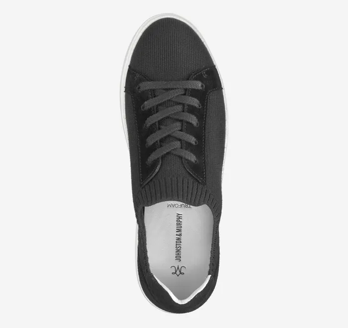 JohnstonandMurphy Sneakers Cammie Knit LaceUp Black Knit 8211 Women JohnstonandMurphy Sneakers Cammie Knit LaceUp Black Knit 8211 Women