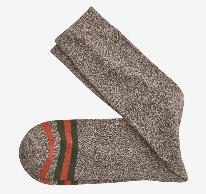 JohnstonandMurphy Socks Heathered Boot Socks Brown 8211 Men