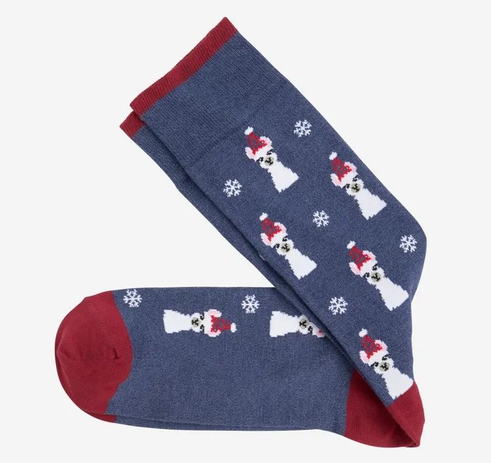 JohnstonandMurphy Socks Pima Cotton HolidayThemed Socks Denim Holiday Llama 8211 Men JohnstonandMurphy Socks Pima Cotton HolidayThemed Socks Denim Holiday Llama 8211 Men