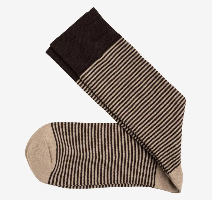 JohnstonandMurphy Socks Striped Dress Socks Brown Heathered Micro Stripe 8211 Men JohnstonandMurphy Socks Striped Dress Socks Brown Heathered Micro Stripe 8211 Men