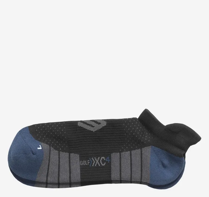 JohnstonandMurphy Socks Xc4 Performance Golf Socks Black 8211 MenWomen