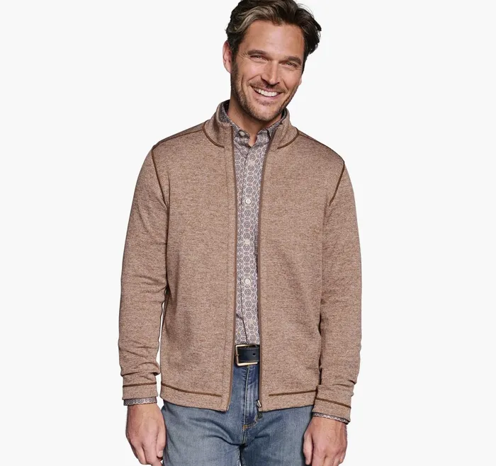 JohnstonandMurphy Sweaters and Knits Xc4 Reversible Full Zip Brownrust 8211 Men JohnstonandMurphy Sweaters and Knits Xc4 Reversible Full Zip Brownrust 8211 Men