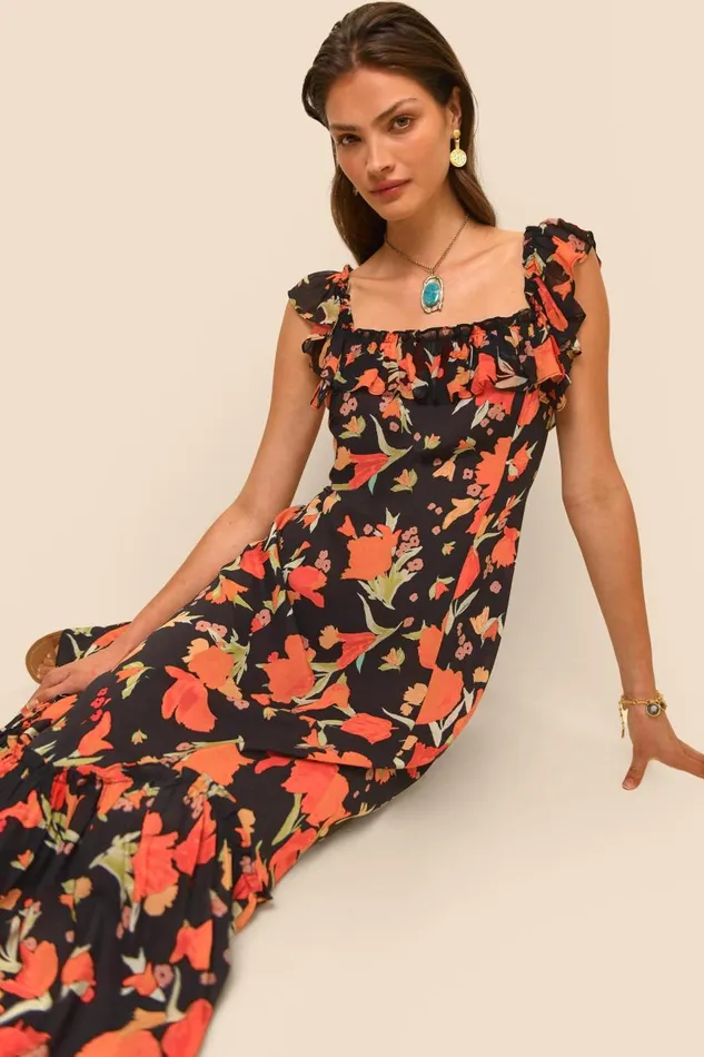 June Havana Floral Black Women RIXO Dresses June Havana Floral Black Women RIXO Dresses