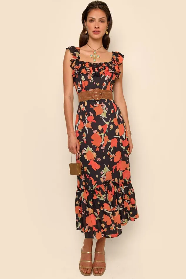 June Havana Floral Black Women RIXO Dresses June Havana Floral Black Women RIXO Dresses