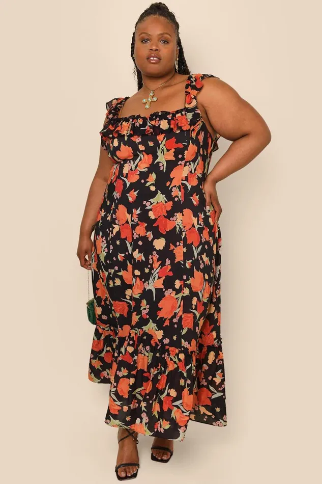 June Havana Floral Black Women RIXO Dresses June Havana Floral Black Women RIXO Dresses