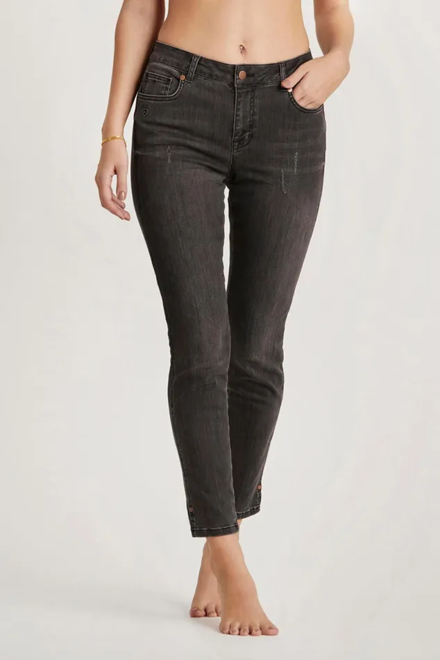 JUNE JEANS 14670 961 Dark Grey Women IN FRONT PANTS