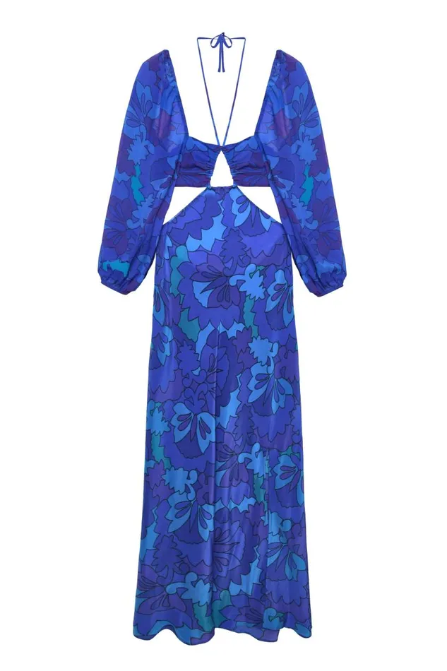 Kamilla Looking Glass Blue Women RIXO Dresses Kamilla Looking Glass Blue Women RIXO Dresses