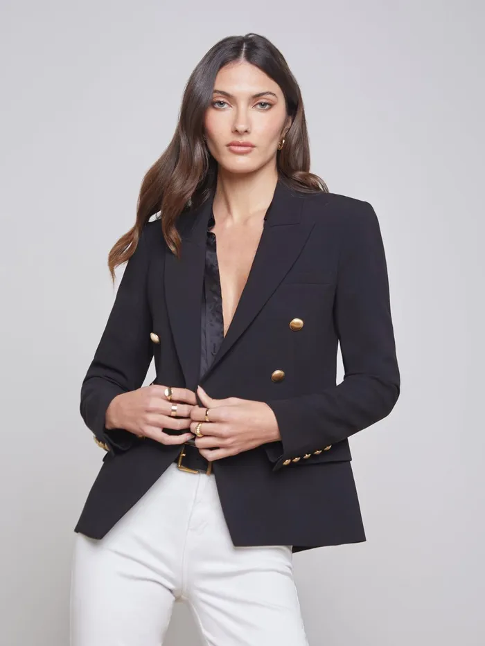 Kenzie Blazer Black Women L039Agence Blazers and Jackets