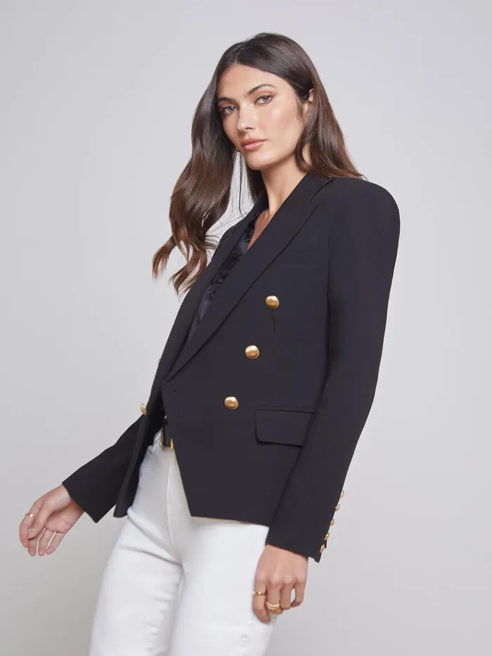 Kenzie Blazer Black Women L039Agence Blazers and Jackets Kenzie Blazer Black Women L039Agence Blazers and Jackets