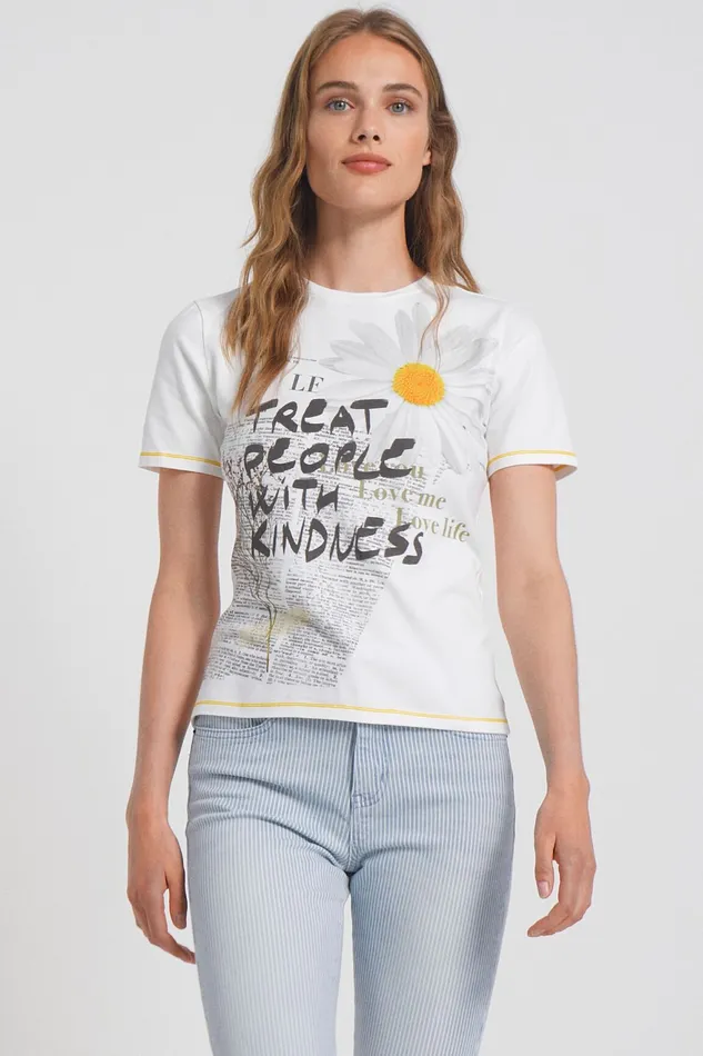 Kindness Daisy Tshirt Women Desigual Tshirts