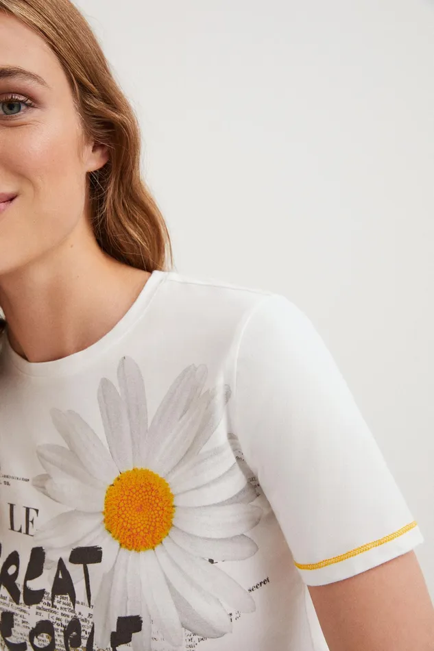 Kindness Daisy Tshirt Women Desigual Tshirts