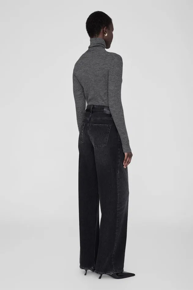 Knits Sweaters Women ANINE BING Kyle Sweater 8211 Dark Heather Grey