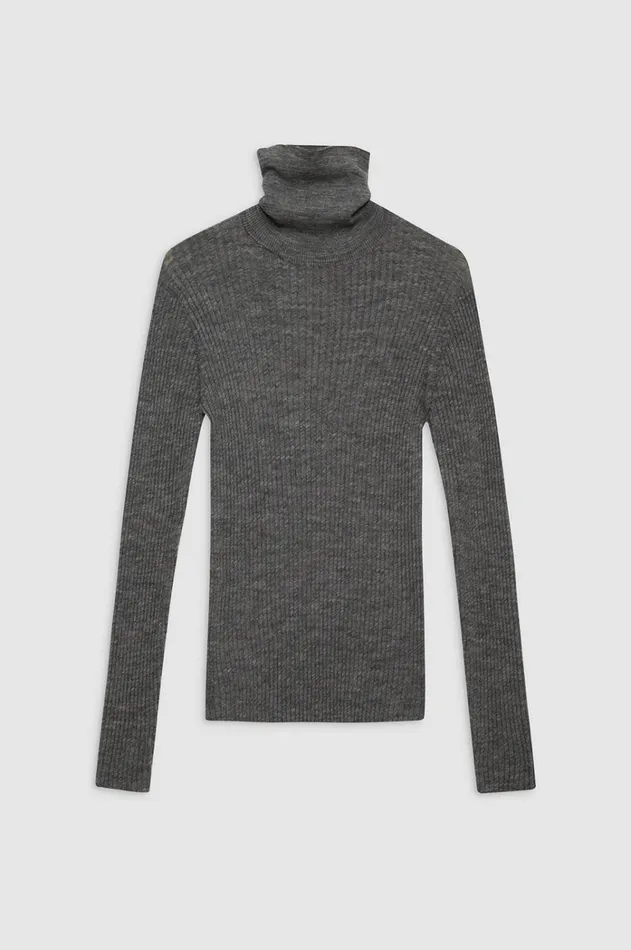 Knits Sweaters Women ANINE BING Kyle Sweater 8211 Dark Heather Grey