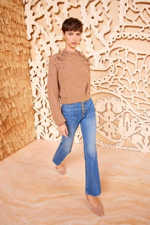 Knits Women Ulla Johnson Reina Pullover Camel