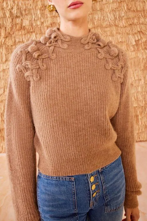 Knits Women Ulla Johnson Reina Pullover Camel Knits Women Ulla Johnson Reina Pullover Camel