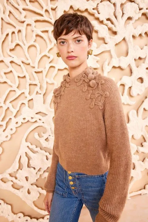 Knits Women Ulla Johnson Reina Pullover Camel Knits Women Ulla Johnson Reina Pullover Camel