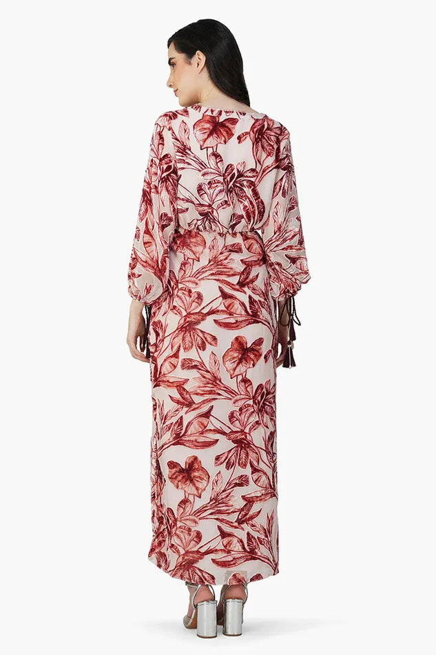 Leaf Velvet Burntout Maxi Dress Leaf Velvet Burntout Maxi Dress