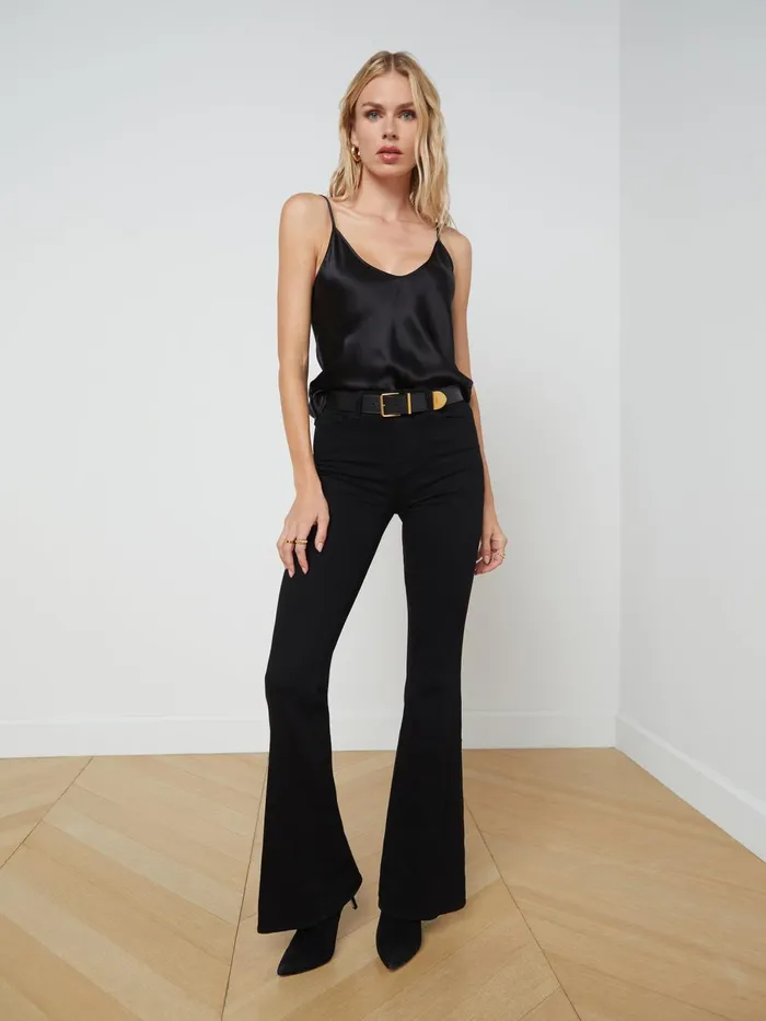 Lexi Silk Camisole Black Women L039Agence Blouses and Tops Lexi Silk Camisole Black Women L039Agence Blouses and Tops