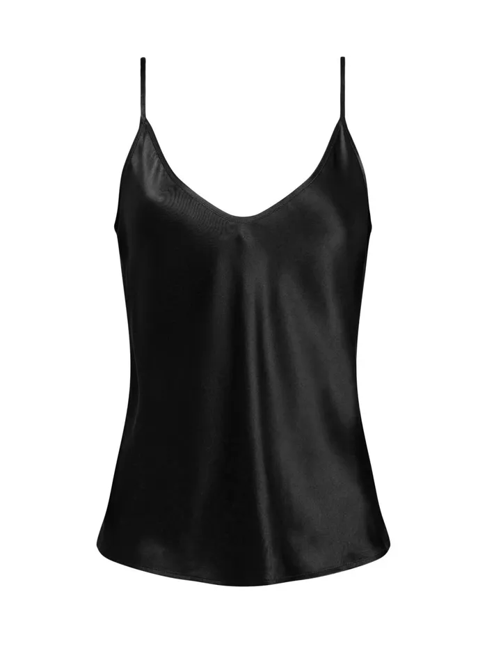 Lexi Silk Camisole Black Women L039Agence Blouses and Tops Lexi Silk Camisole Black Women L039Agence Blouses and Tops