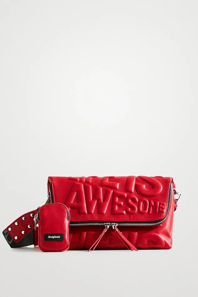 Life Is Awesome Sling Bag Women Desigual Crossbody Bags