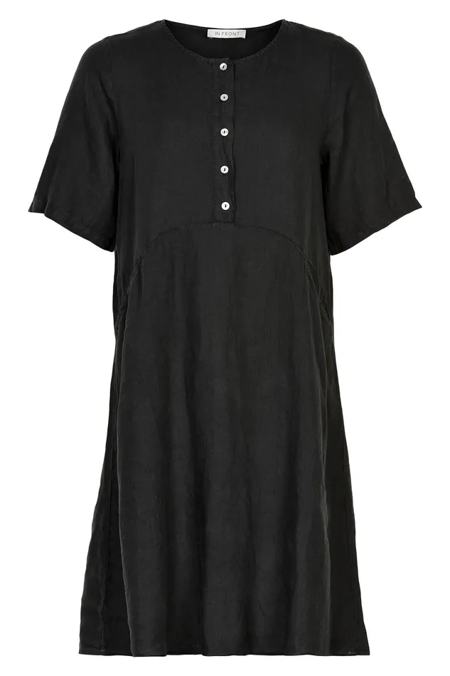 LINO DRESS 15042 999 Black 999 Women IN FRONT DRESSES