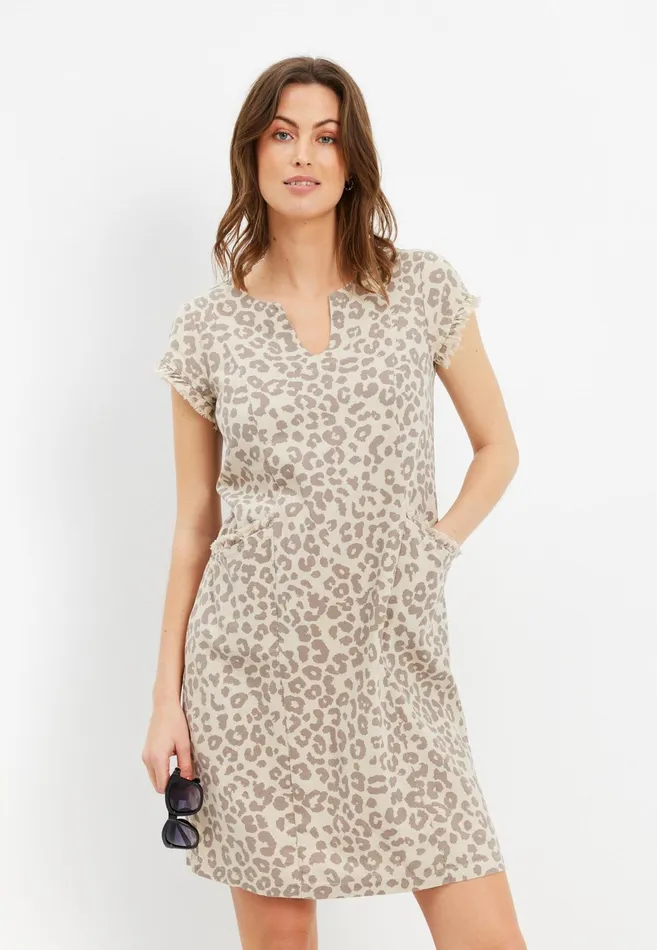 LINO LEO DRESS 15696 190 Nature 190 Women IN FRONT DRESSES