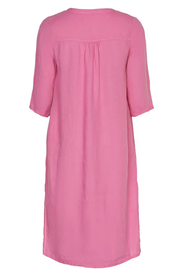 LINO LONG SHIRT DRESS 15046 221 Pink 221 Women IN FRONT BLOUSES SHIRTS