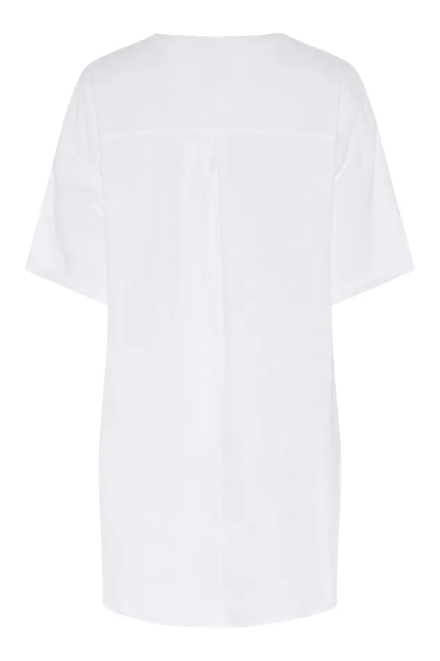 LINO TUNIC 15683 010 White 010 Women IN FRONT BLOUSES SHIRTS