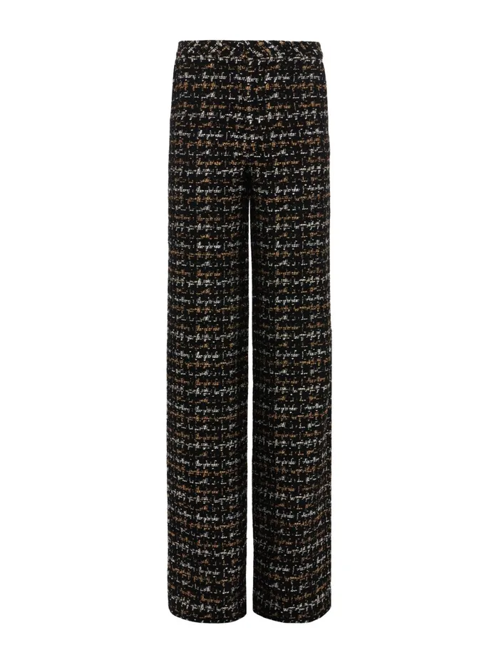 Livvy Tweed Trouser Blacktan Tweed Women L039Agence Pants Livvy Tweed Trouser Blacktan Tweed Women L039Agence Pants